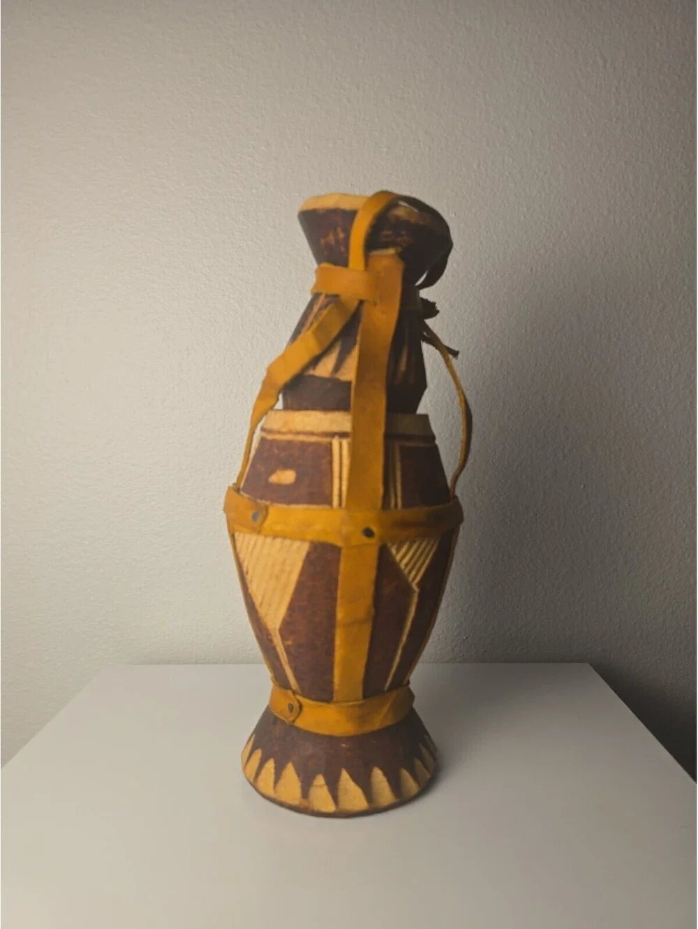 Somali Dhiil Milk Vessel Set Carved African Tribal Wood